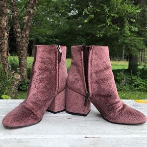 SAM EDELMAN VELVET BOOTIES
